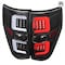 Spec-D Tuning TAIL LIGHTS WITH WHITE LED BAR MATTE BLACK HOUSING AND CLEAR LENS, 2PK LT-F15009JMLED-G2-TM - alternate 1